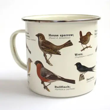 Birds Enamel Mug