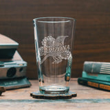Arizona Cactus Wren Pint Glass