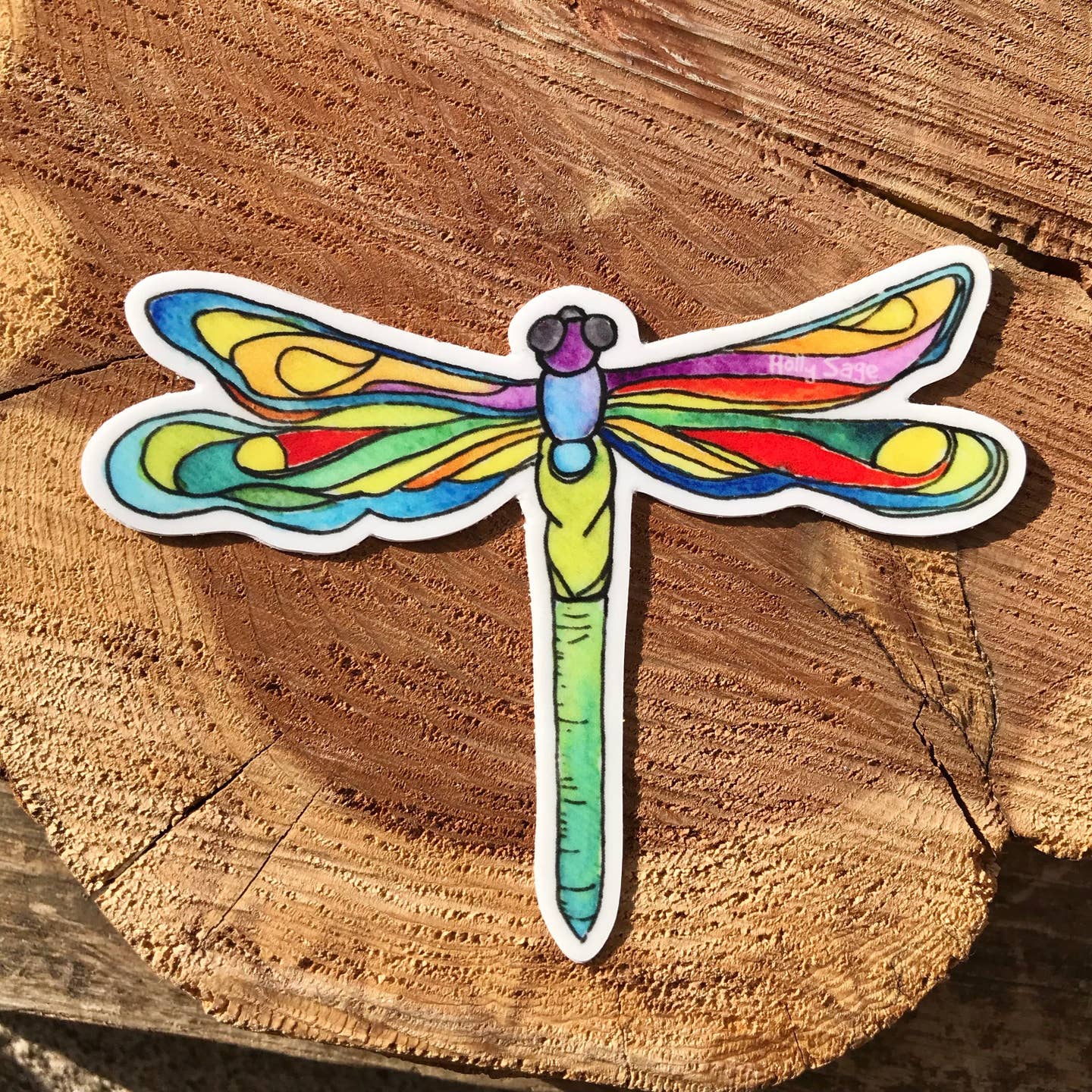Watercolor Dragonfly Sticker