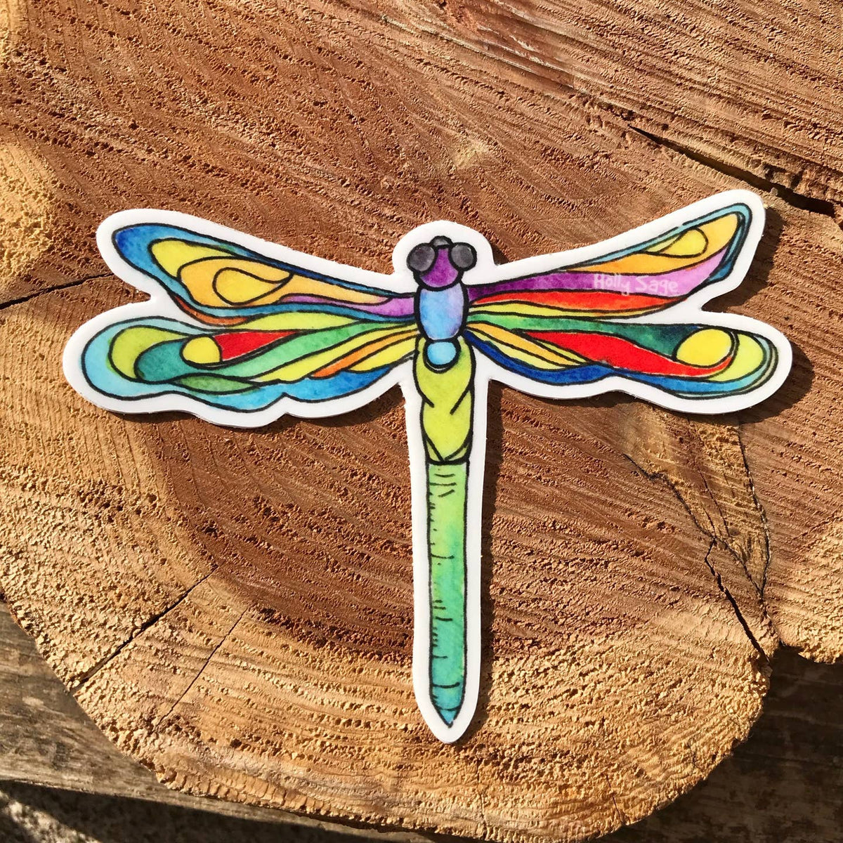 Watercolor Dragonfly Sticker