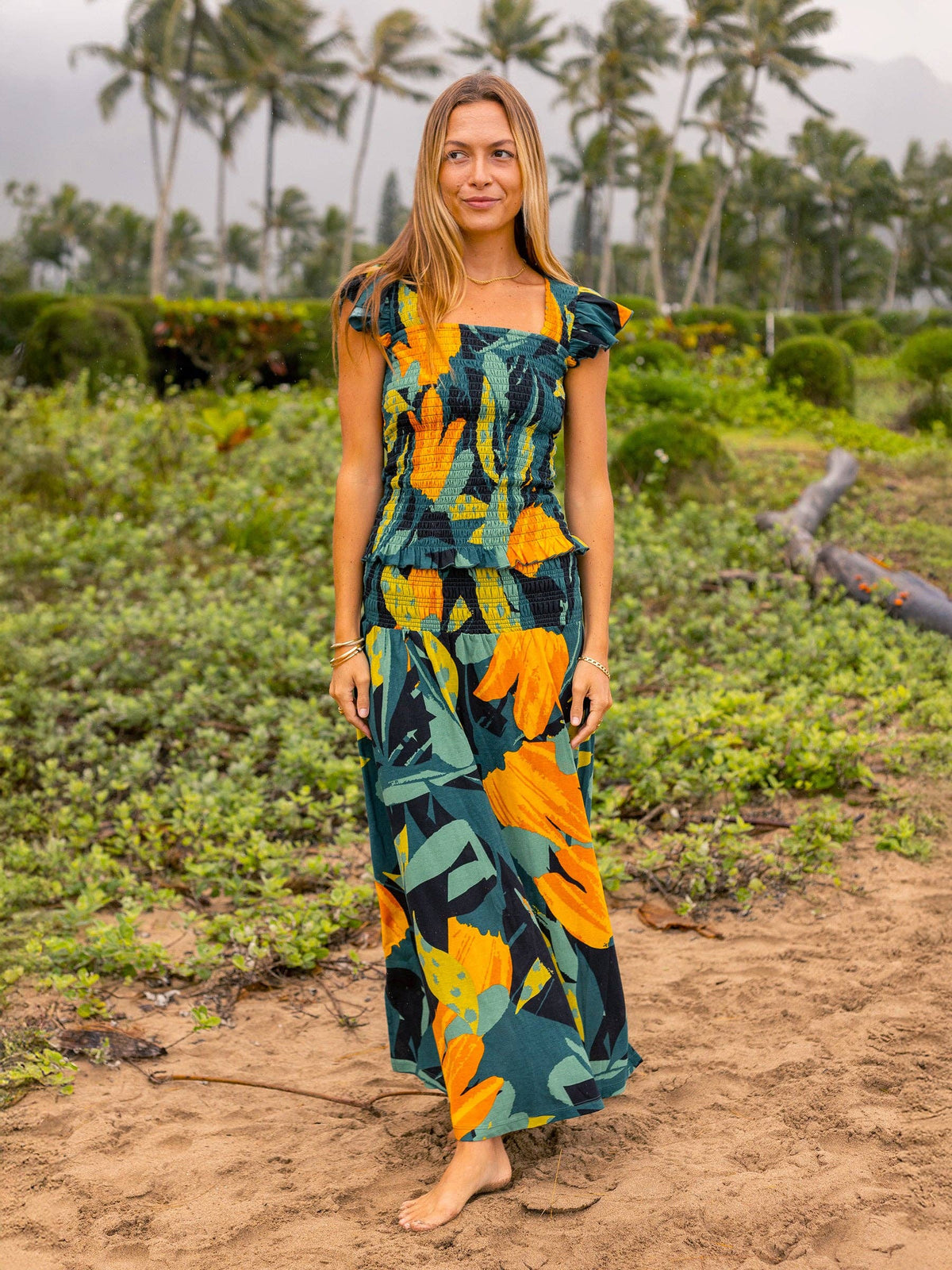 Smocked Skirt