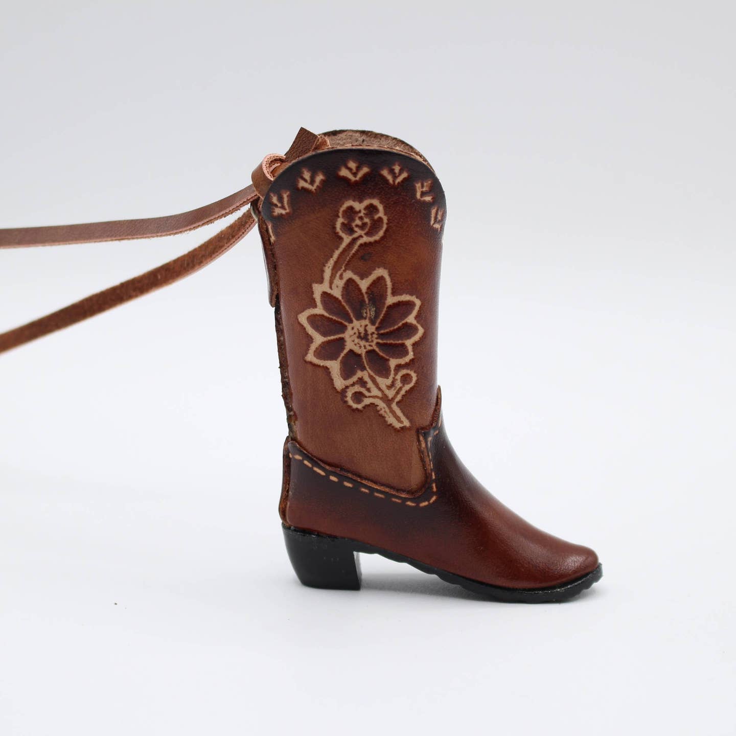 Leather Cowboy Boots Ornament/Purse Charm