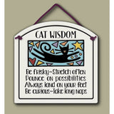 Cat Wisdom Ceramic Wall Art