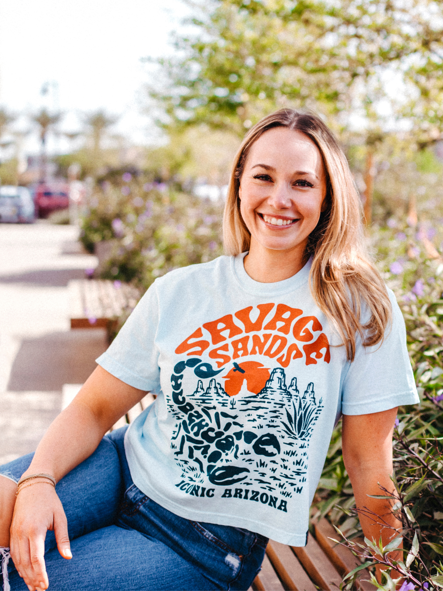 Savage Sands Ladies Boxy Crop Tee