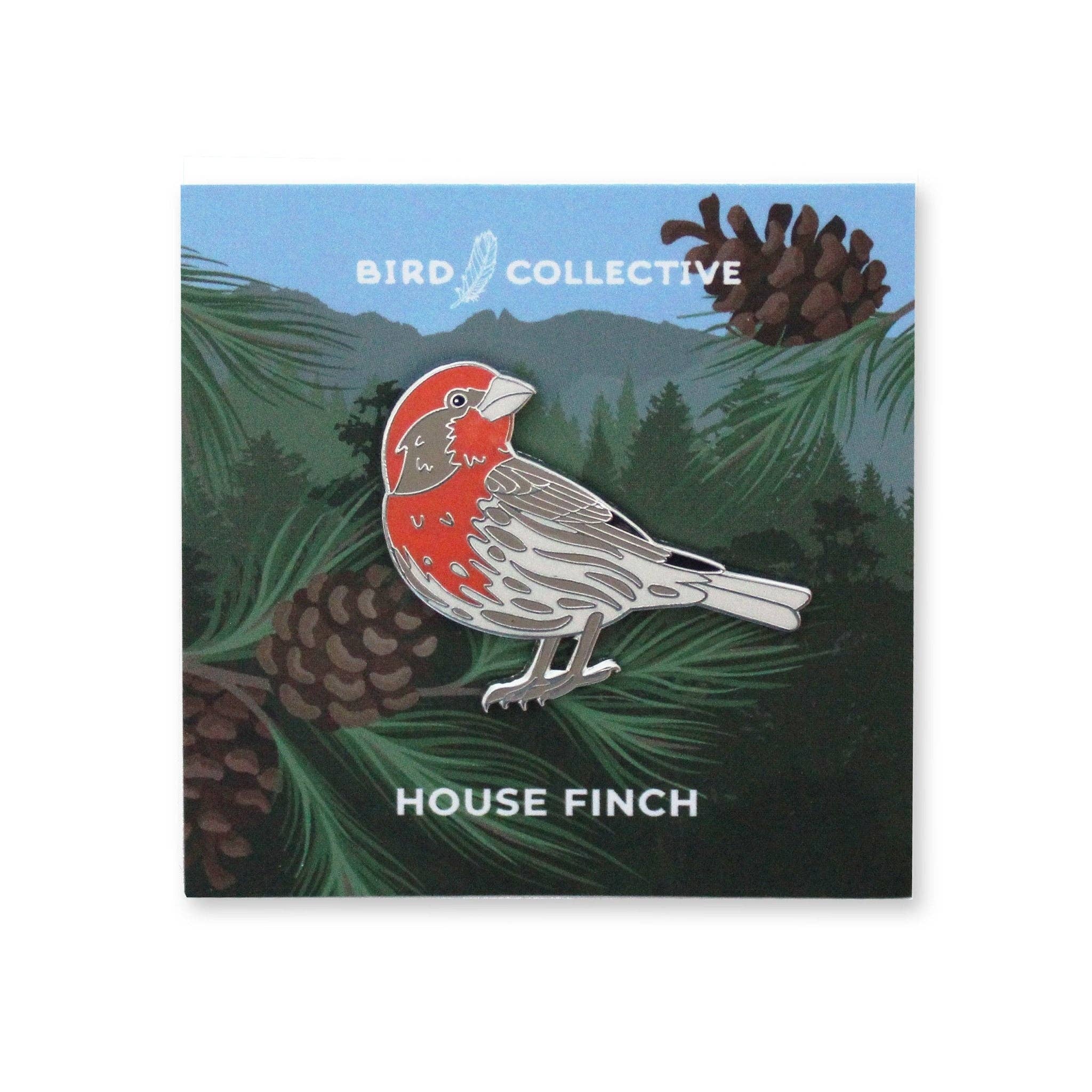 House Finch Enamel Pin
