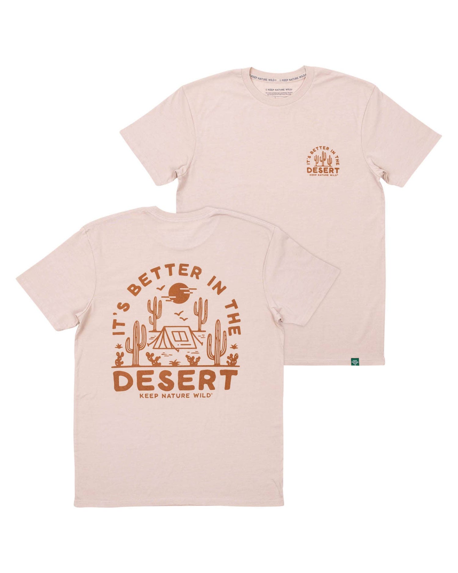 Better in the Desert Unisex Tee - Heather Tan