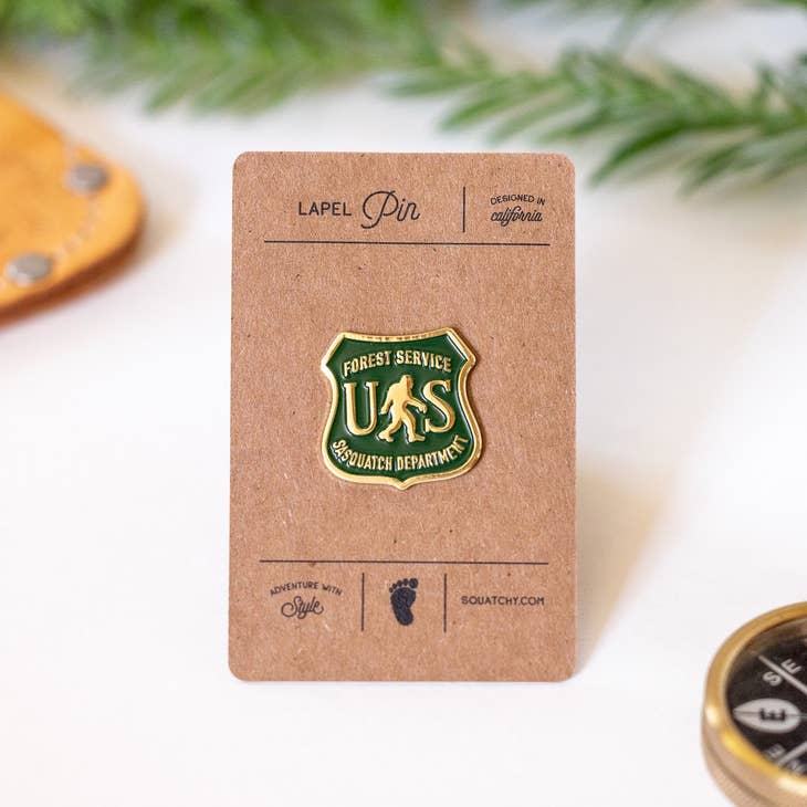 US Forest Service Sasquatch Dept. Enamel Pin