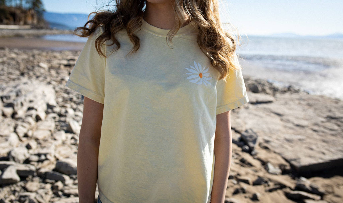 In Full Bloom Ladies Tee - Buttermilk