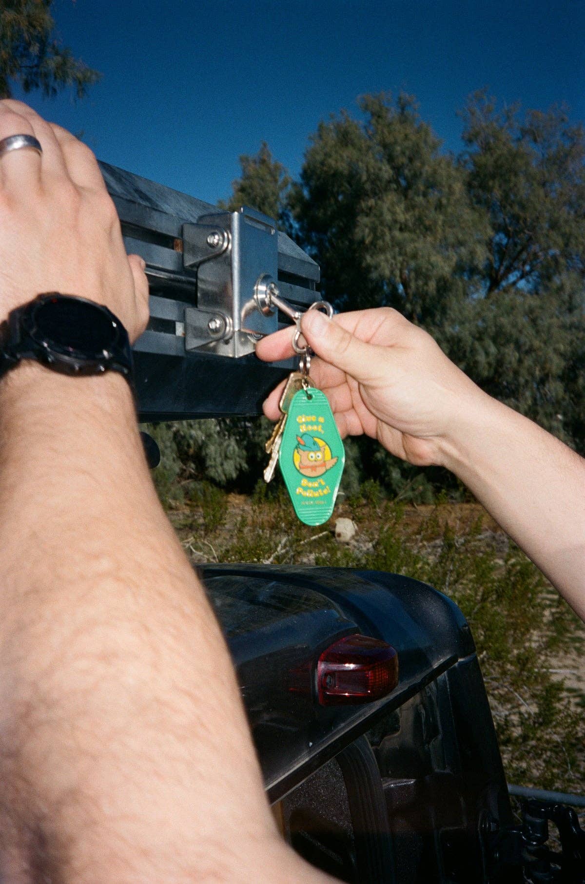 Give A Hoot Keychain