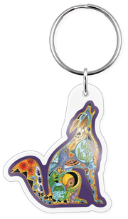Keychain - Earth Art Coyote