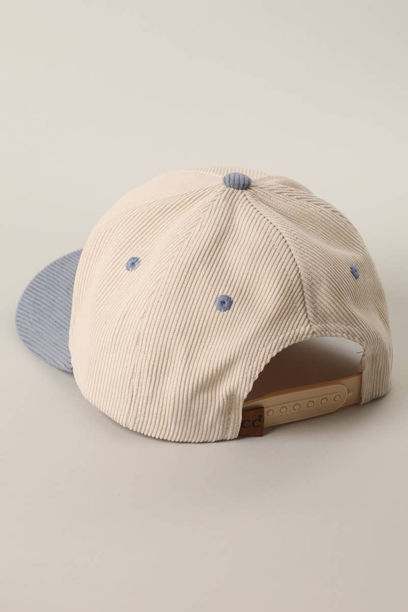 Hiking Club Embroidered Corduroy Trucker Hat