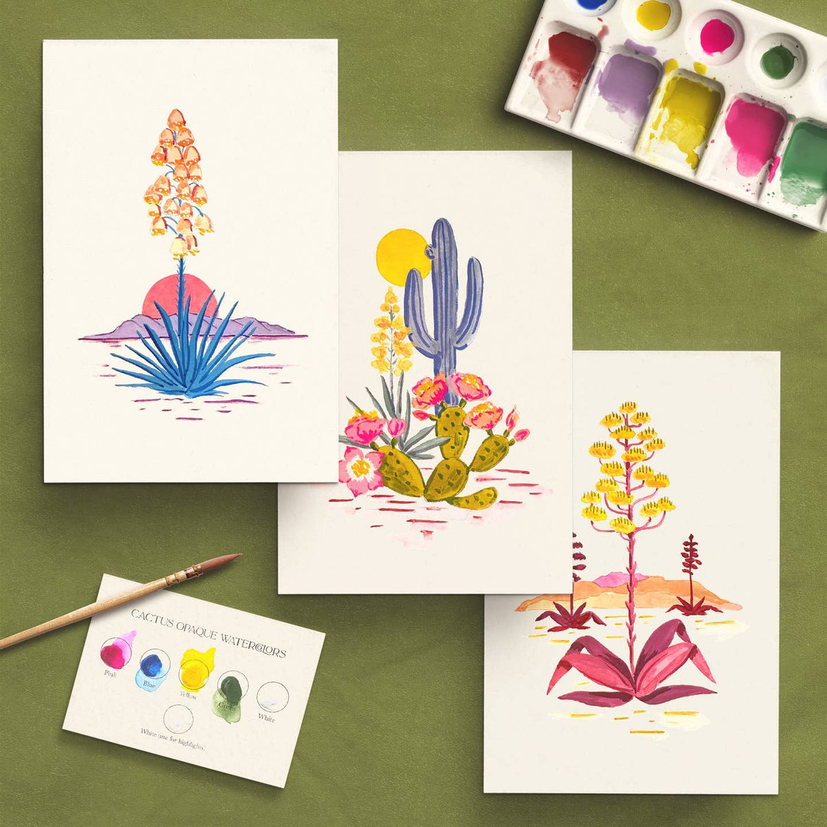 Watercolor Kit - Cactus