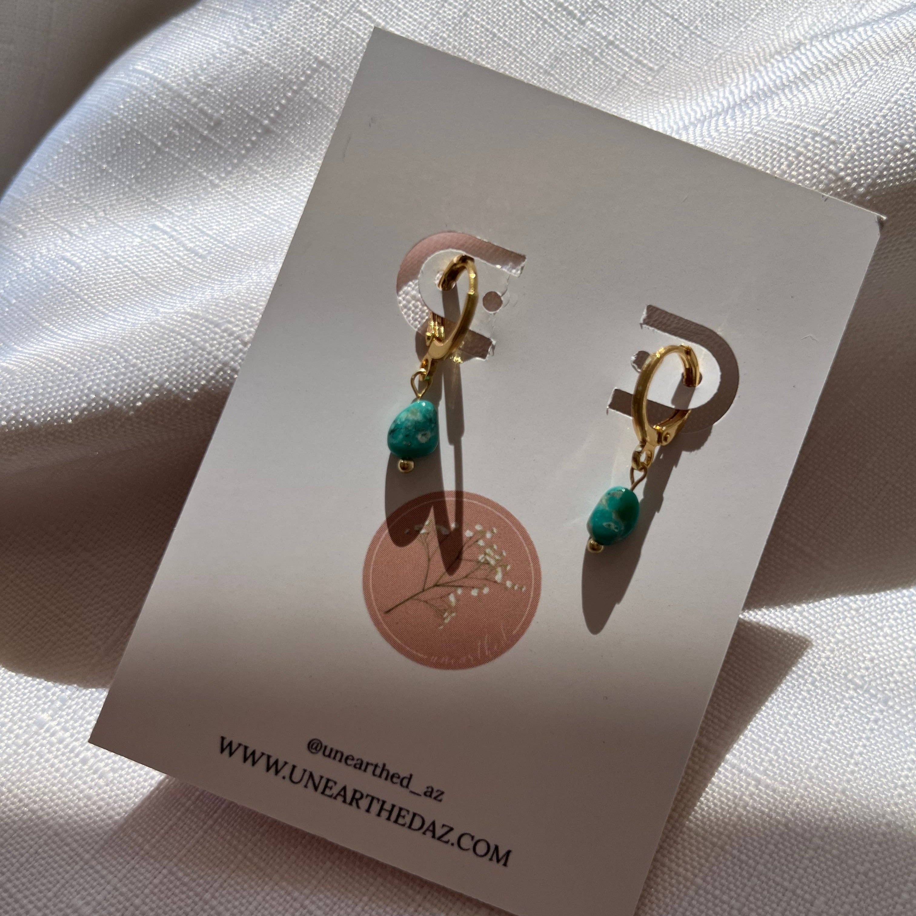 Campitos Turquoise Huggie Earrings