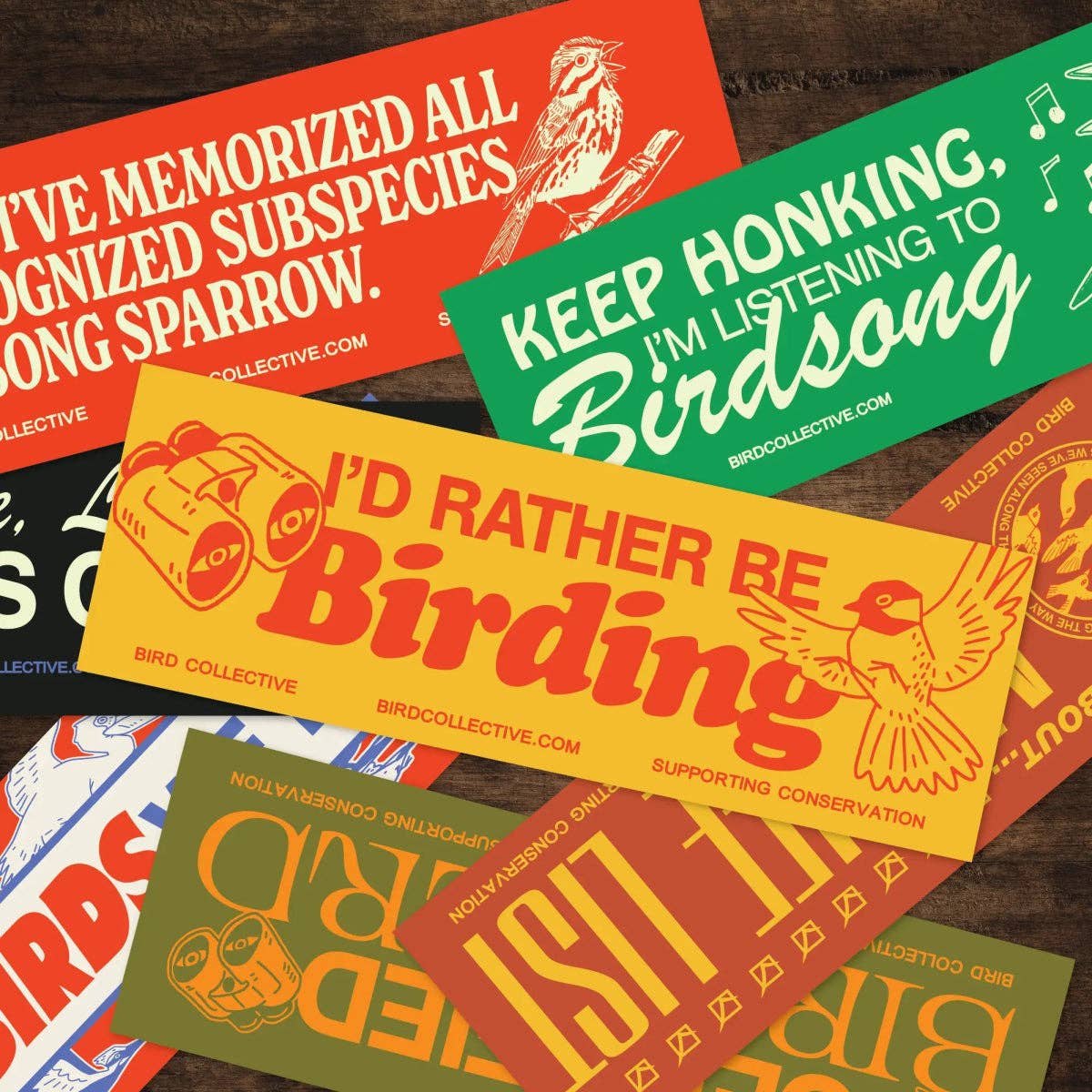 Rather Be Birding Bumper Sticker