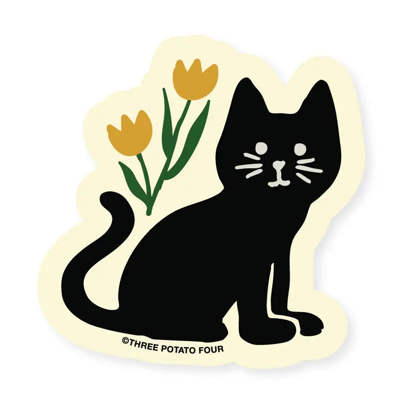 Black Cat Sticker