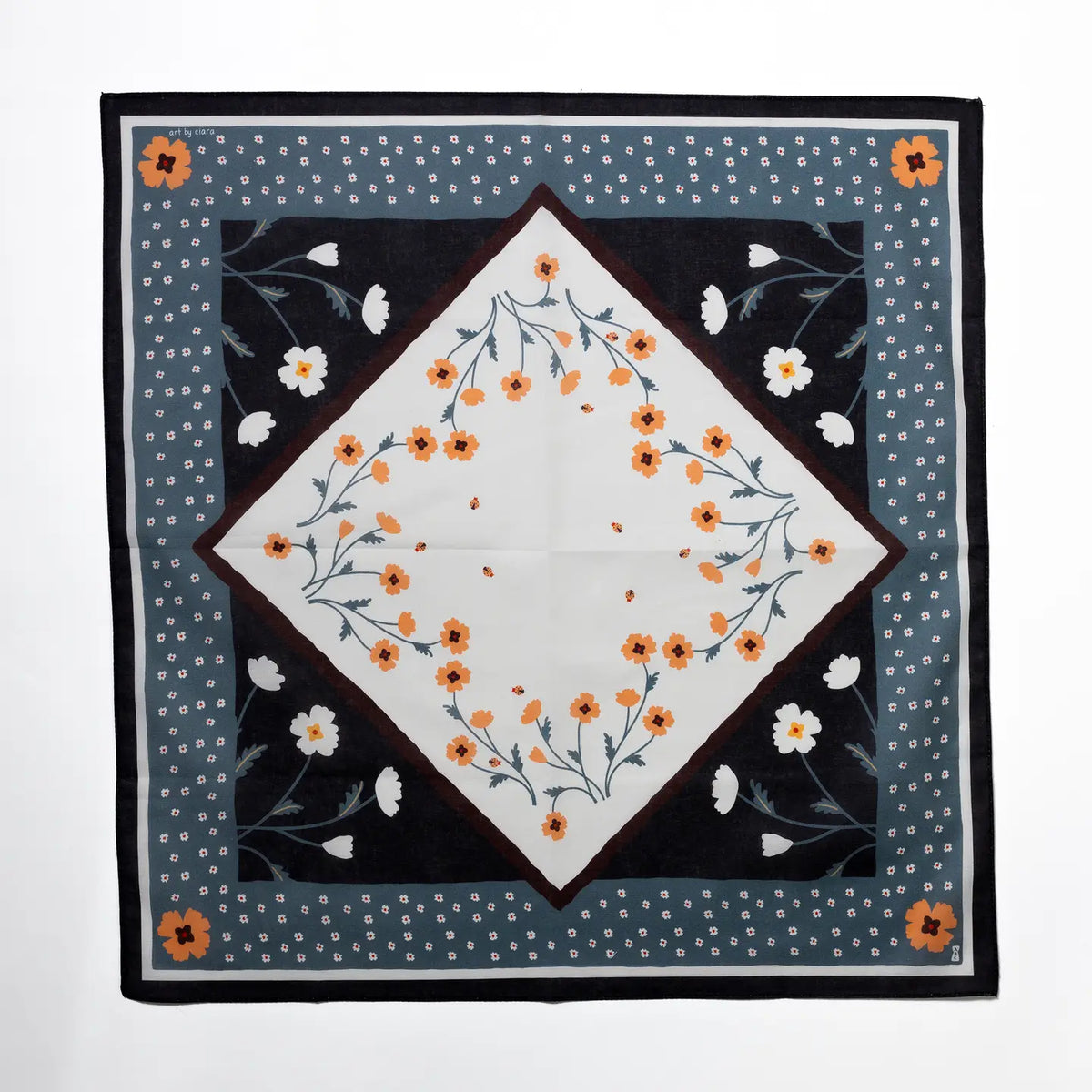 Pink Poppies Bandana