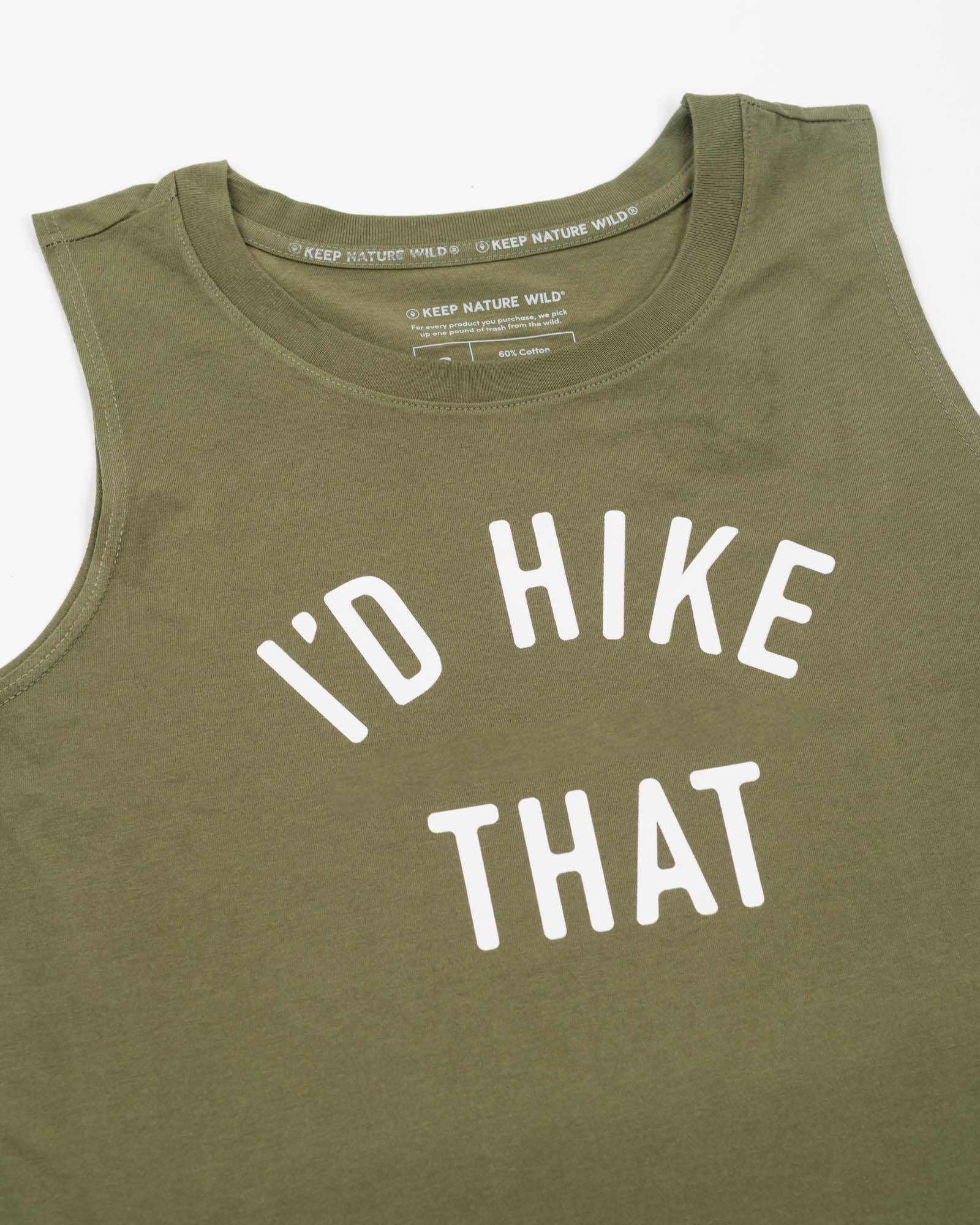 I'd Hike That Women's Muscle Tank - Olive