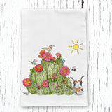 Summertime Cactus Vibes Tea Towel