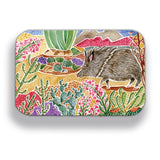 Javelina Desert Scene Wood Magnet
