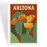 Arizona Prickly Pear Cactus Magnet