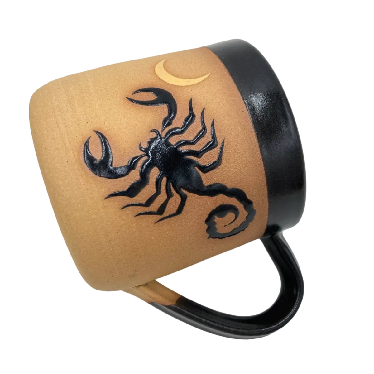Scorpion At Night Wheel Thrown Mug