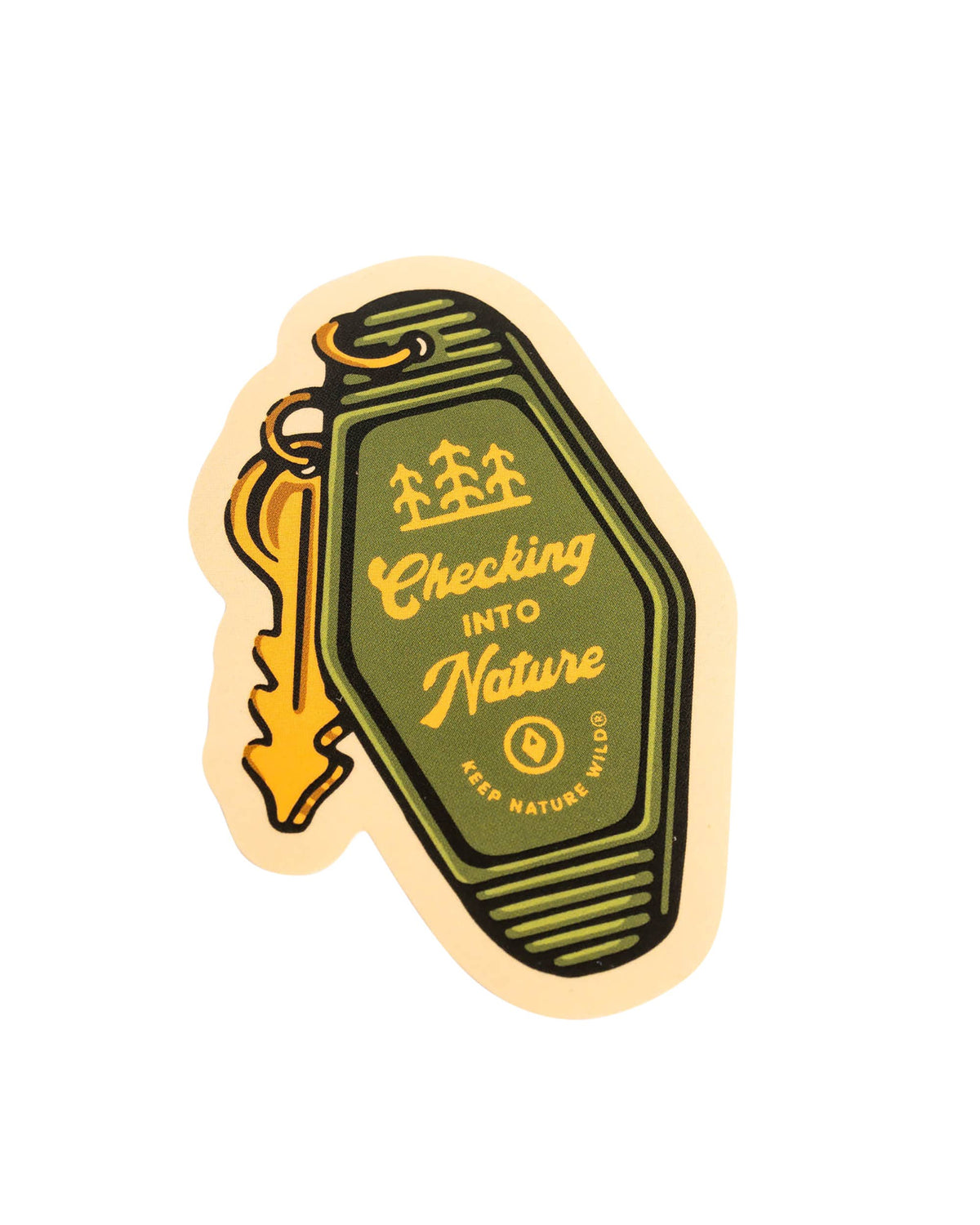 Checking into Nature Sticker