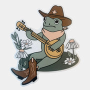 Frog Playing the Banjo Sticker