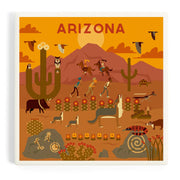 Arizona Scenery Geometric Ceramic Coaster