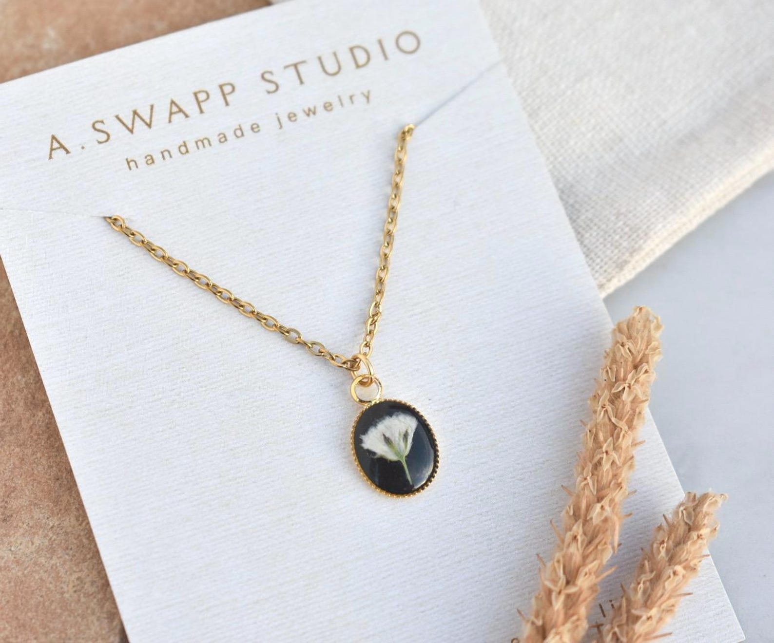 Real Pressed Flower Handmade Necklaces