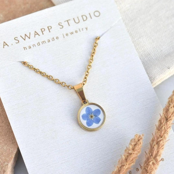 Real Pressed Flower Handmade Necklaces