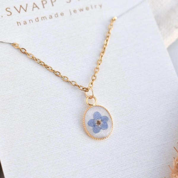 Real Pressed Flower Handmade Necklaces