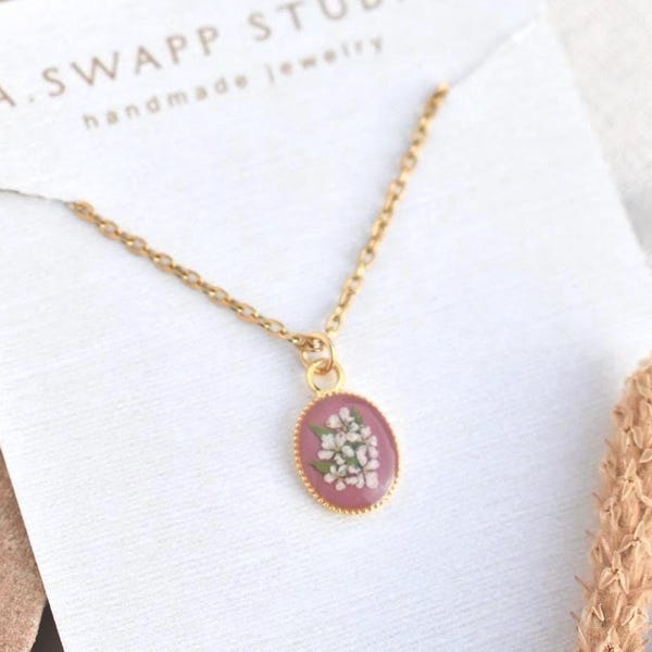 Real Pressed Flower Handmade Necklaces