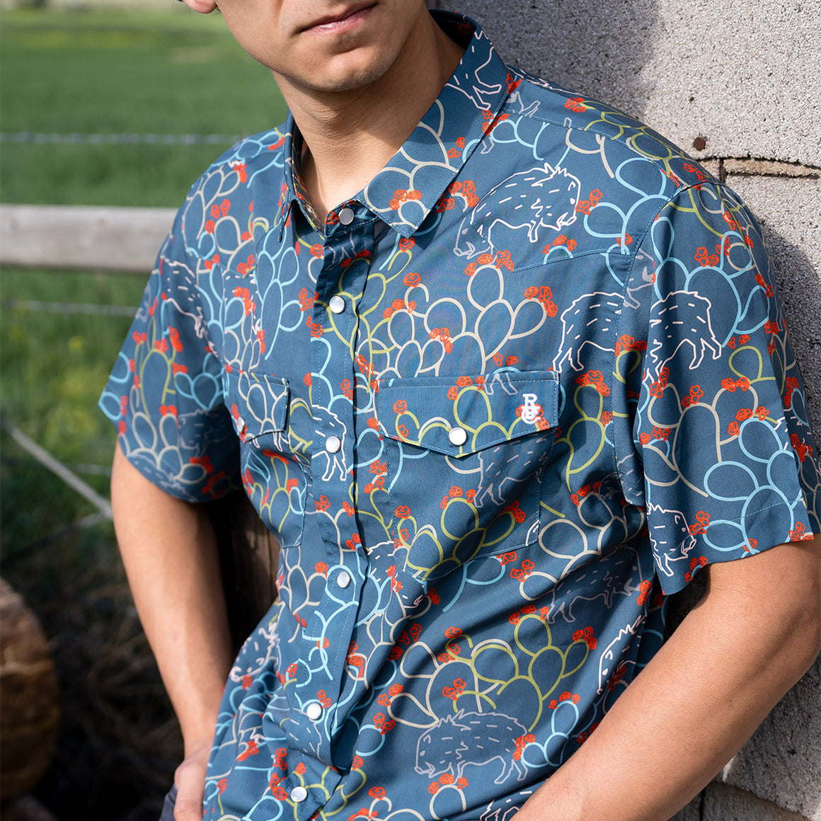 Javelina Paradise Pearl Snap Button-Up