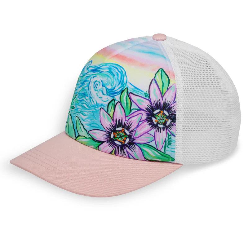 Kids Passion Flower Artist Series Trucker Hat