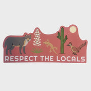 Respect the Locals Sticker - Desert Critters