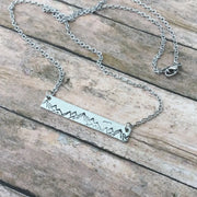 Mountain Range Bar Necklace
