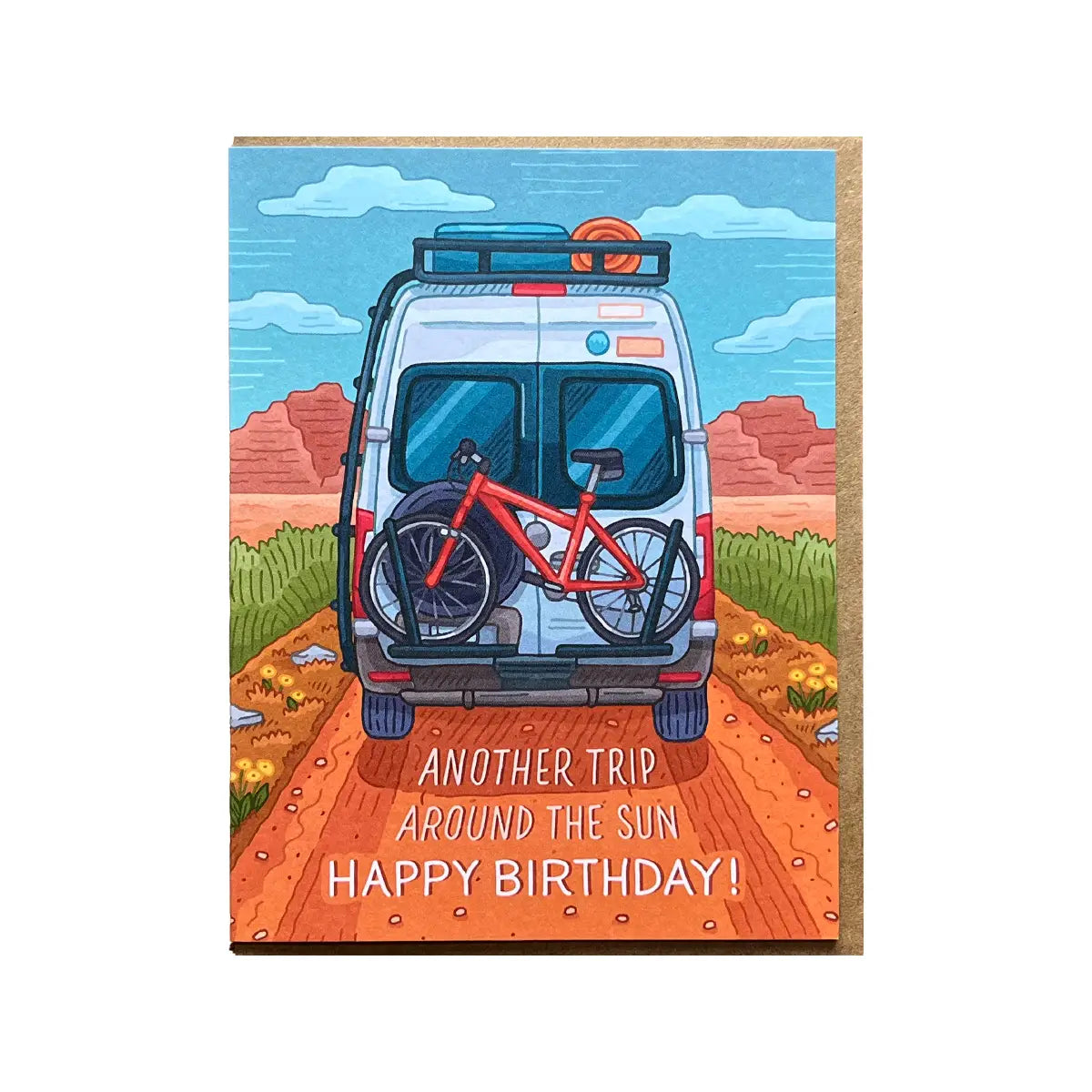 Desert Van Birthday Card