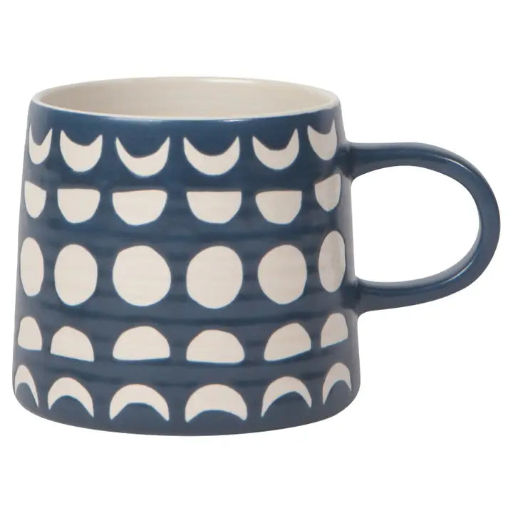 Moon Phases Ink Imprint Mug