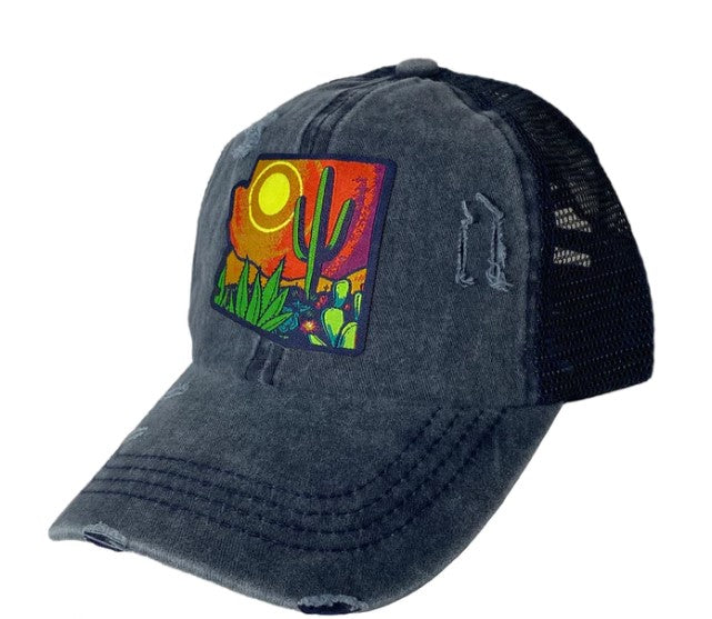 Pop Desert Ponytail Trucker