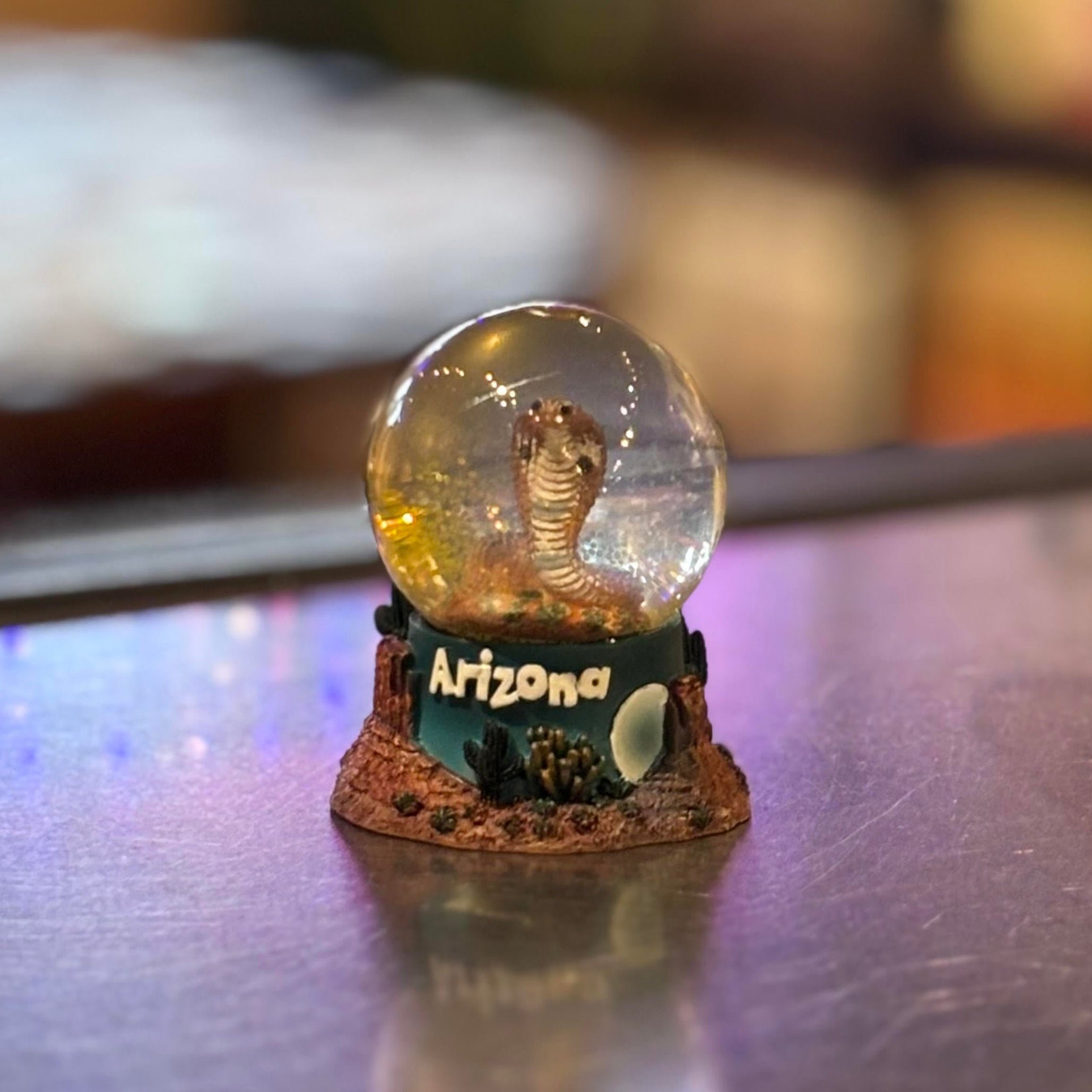Rattlesnake Glitter Globe