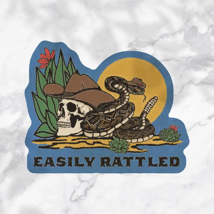 Easily Rattled Sticker