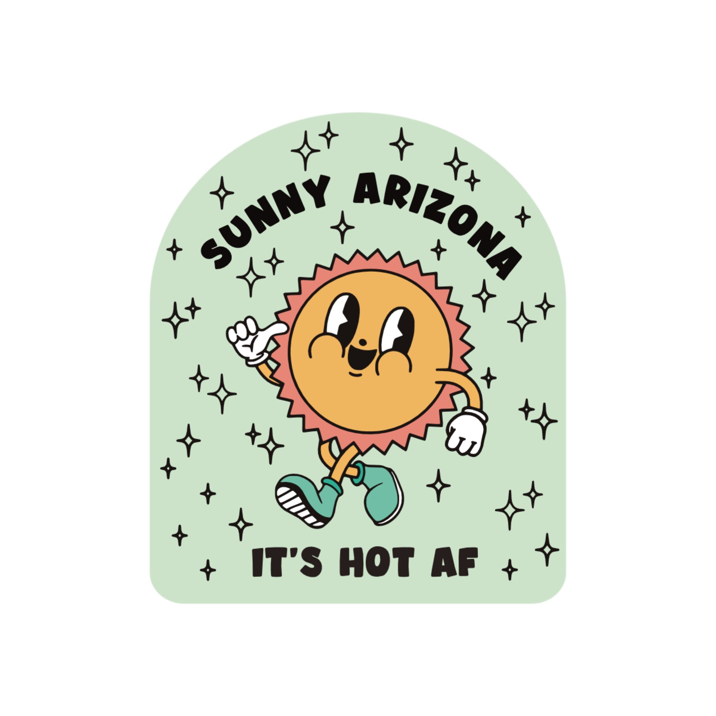 Sunny Arizona It's Hot AF Sticker