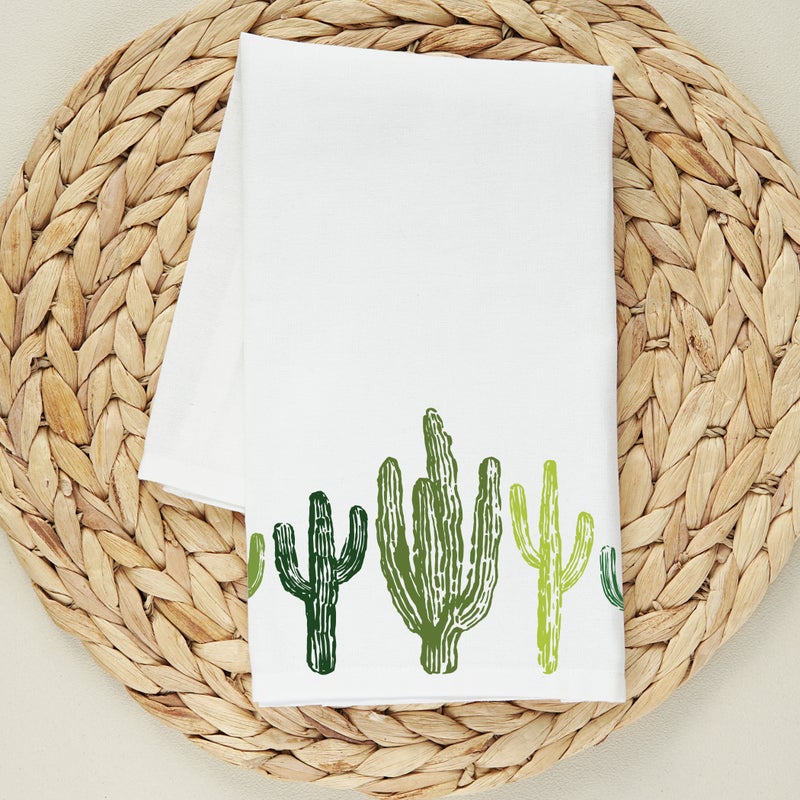 Sketchy Saguaros Tea Towel