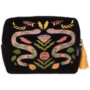 Snake Embroidered Pouch