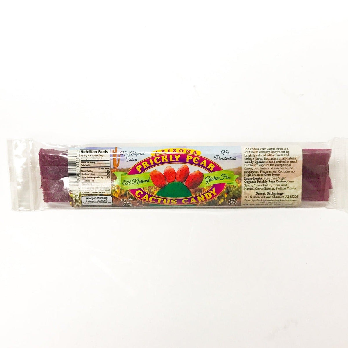 Mini Prickly Pear Candy Spear Singles