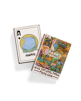 Wild Parks playing cards box with Yosemite illustration and colorful park artwork