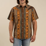 Serape Pearl Snap Button Up - Western Stripe