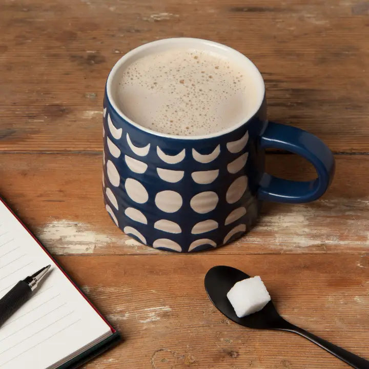 Moon Phases Ink Imprint Mug