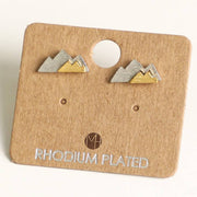 Mini Mountain Stud Earrings