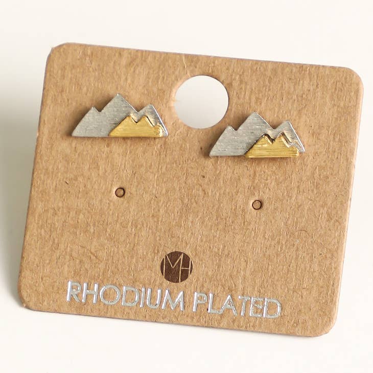 Mini Mountain Stud Earrings
